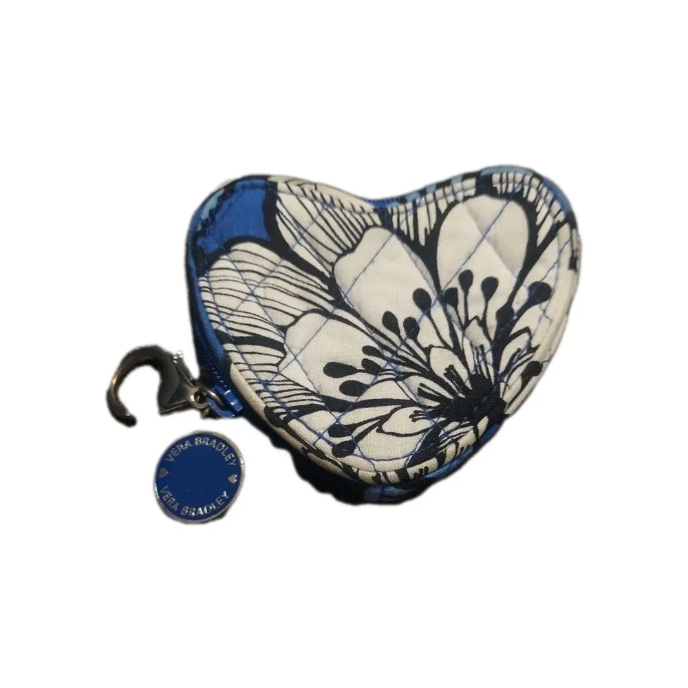 Vera Bradley Sweetheart Coin Purse Blue Whale Discontinued Rare